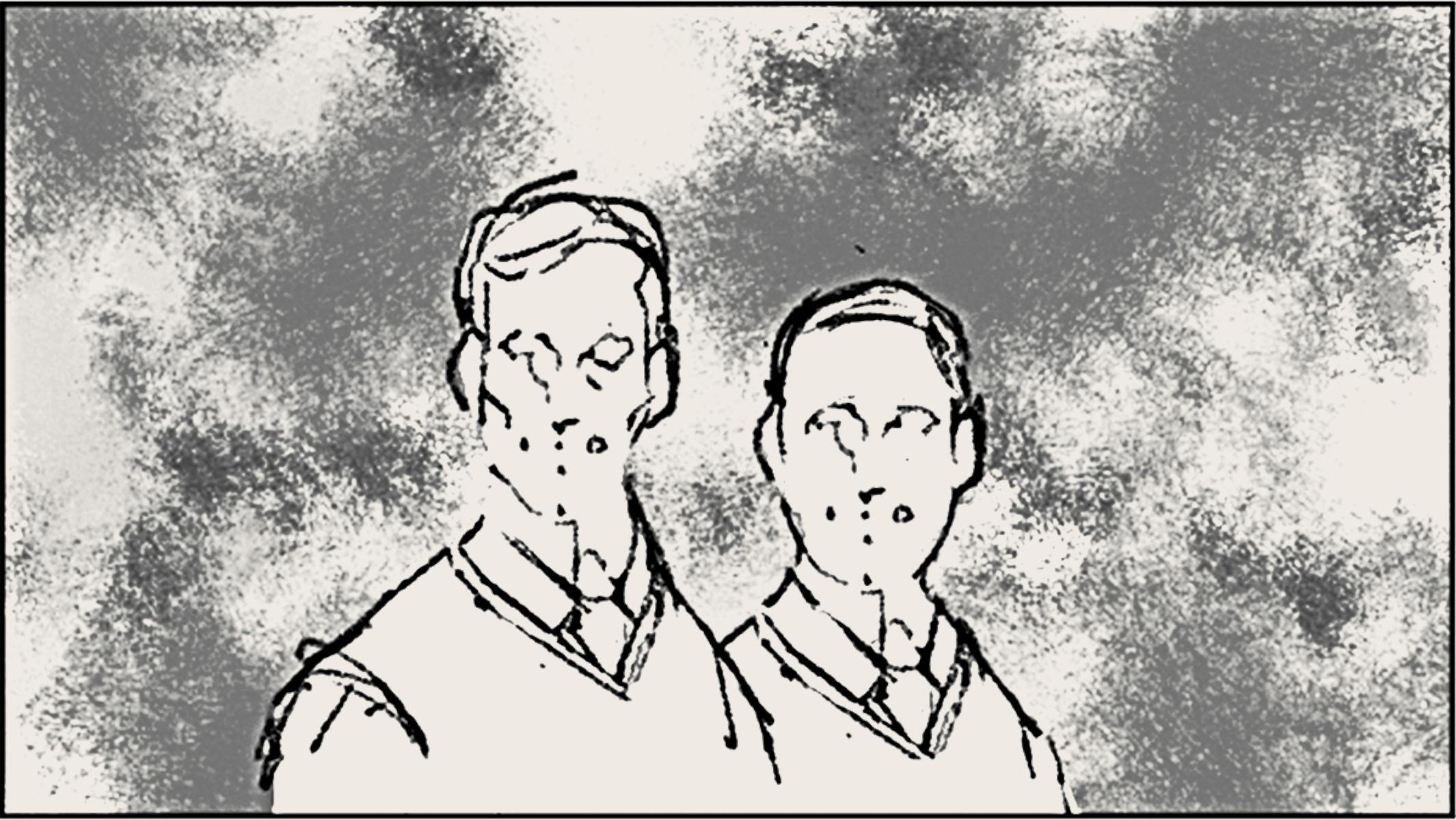 Considered “a slightly tongue-in-cheek solution,” an animated GIF would have depicted a rotating series of different father-and-son pairings pitched against a painted muslin backdrop—“your typical family photo setup,” says Aspinall. The idea would have represented a few surprising sartorial combinations as well as different races and age ranges.